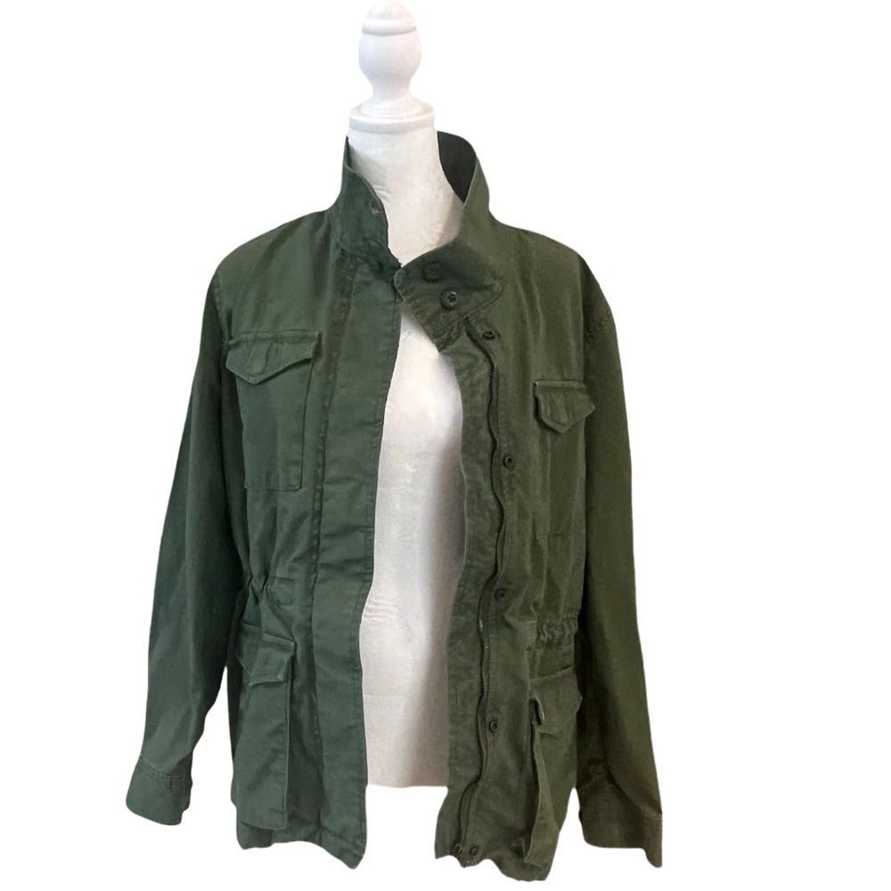 Levi's Women's Green Military Utility Jacket, Size M Gem